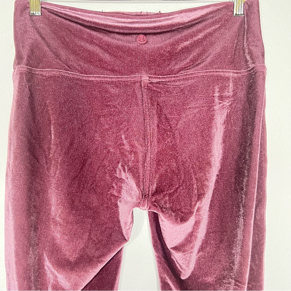 Lululemon Wunder Under High Rise Pink Velvet Leggings Womens Size 12 - Picture 5 of 13